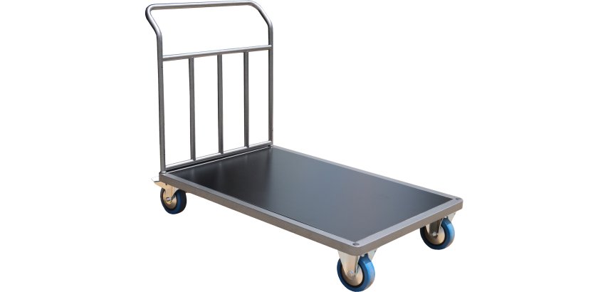 Chariot acier 1200 x 800 mm 1 timon renforcé