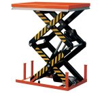 Table élévatrice électrique double ciseaux