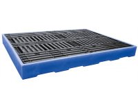 Plancher de rétention polyéthylène charge 2000 kg capacité 300 litres