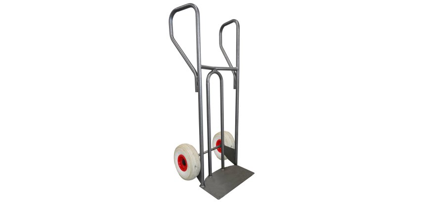 Diable acier incurvé poignée fermée DVPF2 – Capacité 250 kg