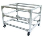 Châssis roulant 3 plateaux pour diables électriques 170 kg