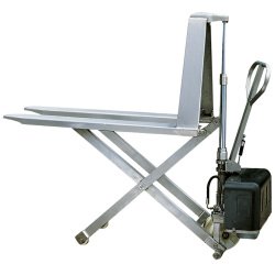 Transpalette électrique haute levée inox 316 1000 kg largeur 560 mm