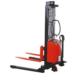 Gerbeur semi-électrique avec longerons encadrants hauteur d'élévation 3000 mm