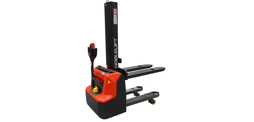 Gerbeur électrique lithium avec mât poutre et levée initiale 1200 kg élévation 1600 mm