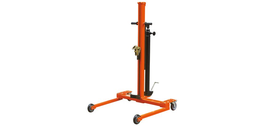 Lève-fût hydraulique encadrant 300 kg grandes roues