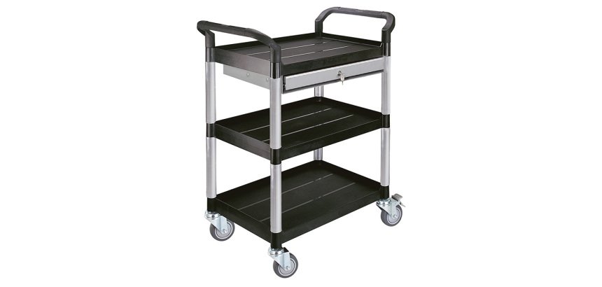 Servante à tiroir 250 kg 3 plateaux / 1 tiroir