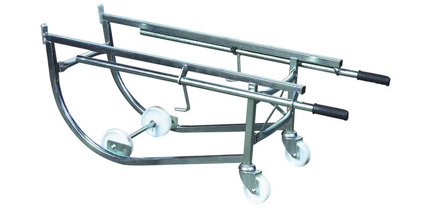 Chariot porte-fût basculant galvanisé 300 kg