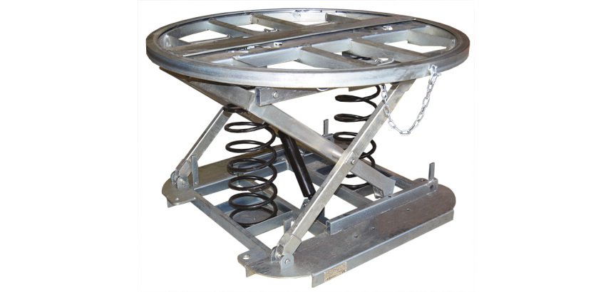 Table élévatrice à niveau constant galvanisée plateau rotatif 2000 kg