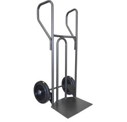 Diable acier incurvé poignée fermée grande pelle DVPF1 – Capacité 250 kg