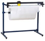 Dérouleur / coupeur pour papier, film à bulle et mousse longueur maxi 1080 mm 2 rouleau