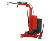 Grue d’atelier porte-à-faux rotative à élévation et extension électriques 500 kg