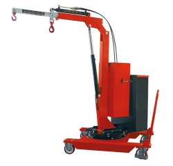 Grue d’atelier porte-à-faux rotative à élévation et extension électriques 500 kg