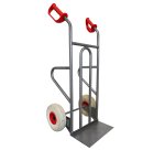 Diable acier droit poignée ouverte chargement vertical et horizontal 250 kg roues roues premium increvables