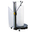 Dérouleur / coupeur pour papier, film à bulle et mousse vertical longueur maxi rouleau 1080 mm