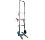 Diable maraîchers poignée ouverte 250kg roues caoutchouc bleu