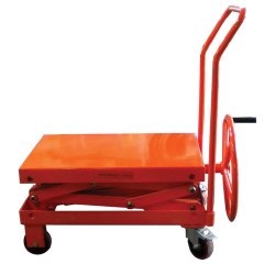 Table élévatrice manuelle à manivelle