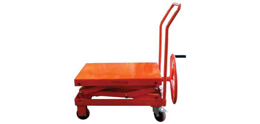 Table élévatrice manuelle à manivelle