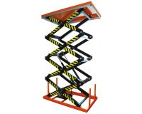 Table élévatrice électrique quadruple ciseaux