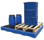 Plancher de rétention polyéthylène charge 1000 kg capacité 130 litres