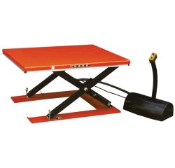 Table élévatrice électrique extra-plate 1000 kg dimensions plateforme 1450 x 1140 mm 220 Volts