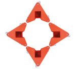 Coins roulants 400 kg dimensions utiles 50 x 65 mm - Lot de 4