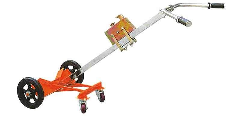 Diable porte-fût métal et plastique à rebord 450 kg