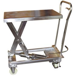 Table élévatrice manuelle inox 304 200 kg