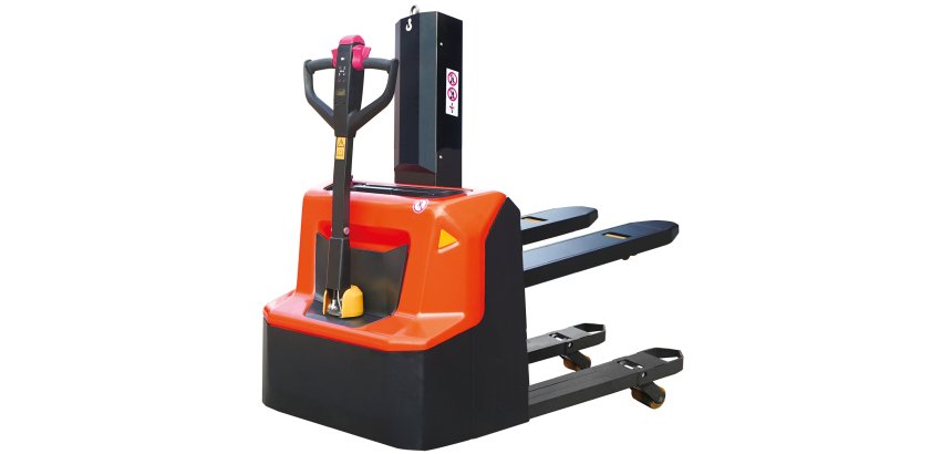 Gerbeur électrique lithium avec mât poutre et levée initiale 1200 kg élévation 800 mm