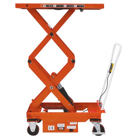 Table élévatrice semi-électrique 500 kg dimensions 1260 x 520 mm