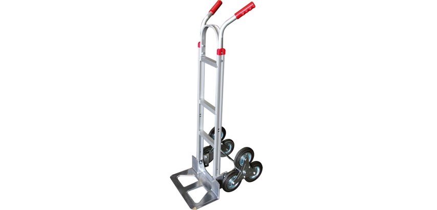 Diable aluminium trois roues monte-escalier 150 kg