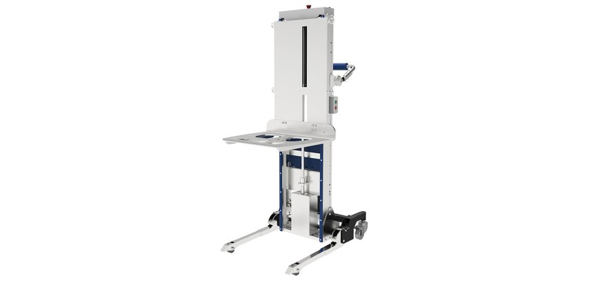 Gerbeur semi-électrique avec mise à niveau automatique 260 kg