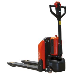 Transpalette électrique lithium 1500 kg  1150 mm / 540 mm équipé roue crantée Batterie 20Ah