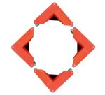 Coins roulants 400 kg dimensions utiles 50 x 65 mm - Lot de 4