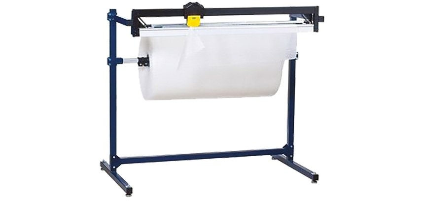 Dérouleur / coupeur pour papier, film à bulle et mousse  longueur maxi 1080 mm 1 rouleau
