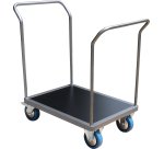 Chariot acier 600 x 800 mm 1 timon renforcé