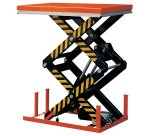 Table élévatrice électrique double ciseaux