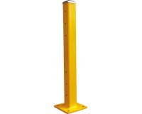 Poteau et lisse de protection poteau hauteur 1090 mm centre