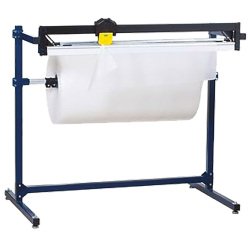 Dérouleur / coupeur pour papier, film à bulle et mousse longueur maxi 1550 mm 1 rouleau