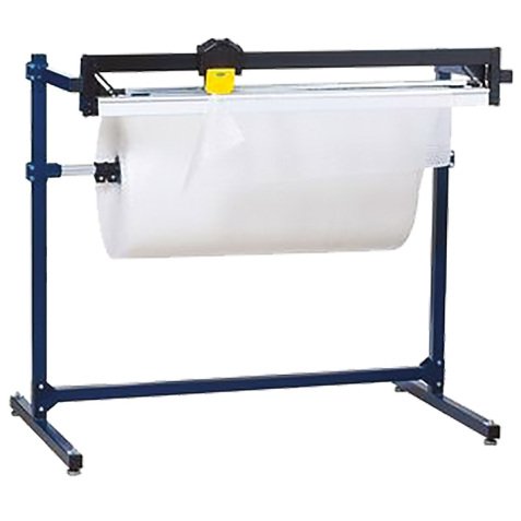 Dérouleur / coupeur pour papier, film à bulle et mousse longueur maxi 1550 mm 1 rouleau