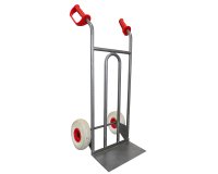 Diable acier droit poignée ouverte 250 kg roues roues premium increvables