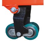 Transpalette manuel silencieux 2500 kg roues directrices caoutchouc boggies polyuréthane (standard)