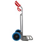 Diable acier incurvé poignée ouverte avec bavette rabattable DVPO-BR – Capacité 250 kg