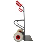 Diable acier droit poignée ouverte chargement vertical et horizontal 250 kg roues roues premium increvables