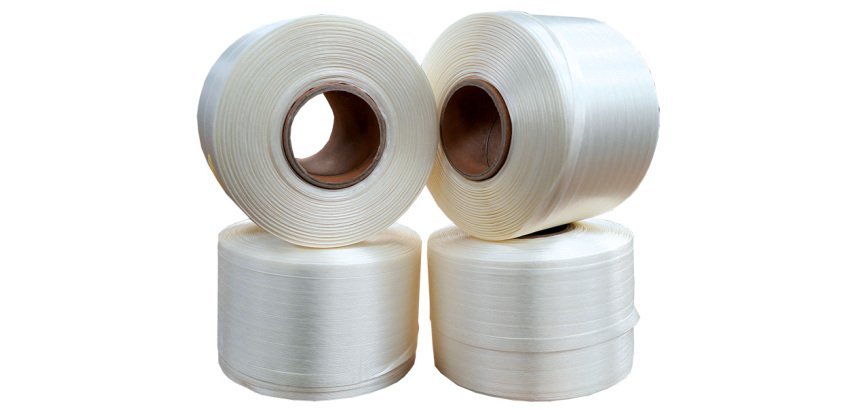 Feuillard textile 13 mm resistance 370 kg - vendu par 4 bobines