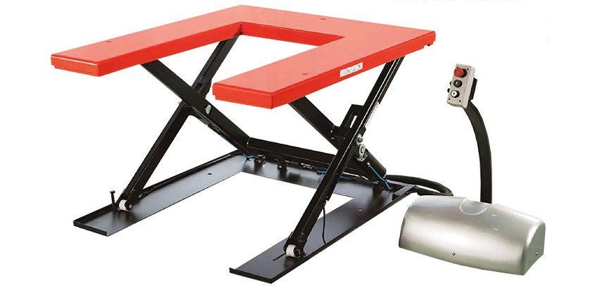 Table élévatrice électrique plateau en U économique 1000 kg