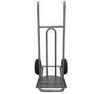 Diable acier incurvé poignée fermée grande pelle et bavette rabattable DVPF1-BR – Capacité 250 kg