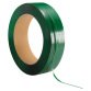 Feuillard polyester PET 19x0,9 mm resistance 650 kg VERT, par 1 bobine