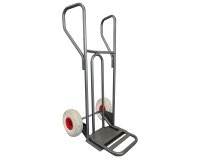 Diable acier incurvé poignée fermée avec bavette rabatable DVPF2-BR – Capacité 250 kg