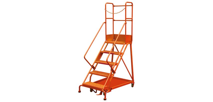 Escabeau de sécurité à immobilisation automatique 5 marches