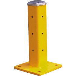 Poteau et lisse de protection poteau hauteur 480 mm coin